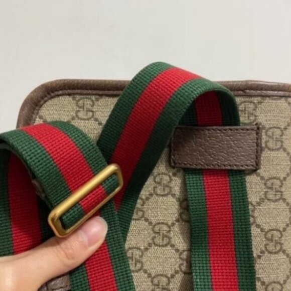 Gucci GG Canvas Crossbody, Web Strap - Picture 4 of 6